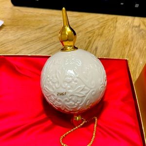 Lenox First Annual China Christmas Ornament NEW in box